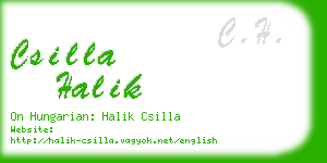 csilla halik business card